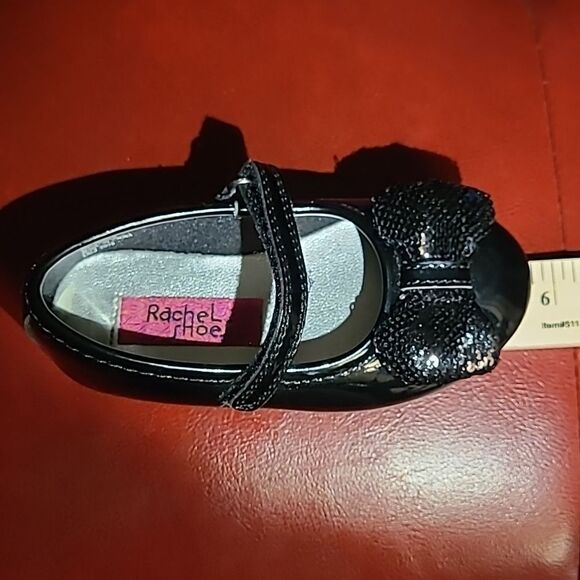 Rachel Shoes sz 6M black patent leather - Picture 8 of 9